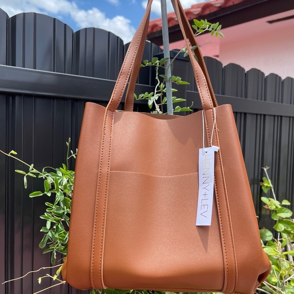 Henny+Lev Danielle Tote Bag “Cognac” - Picture 7 of 15